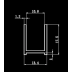  Aluminium U-Channel for 10mm Glass Shower Screens